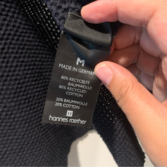 Hannes Roether cardigan made with recycled cotton size m - Picture 6 of 6